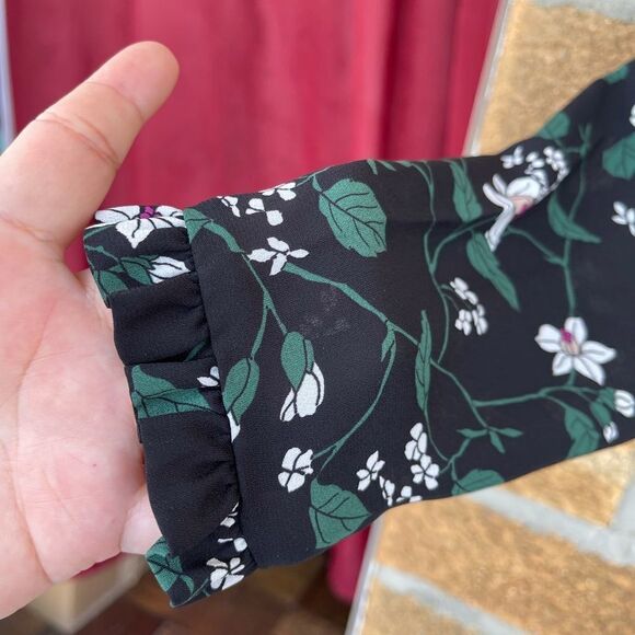 Hallhuber Mock-Neck Floral Dress 6 - Picture 8 of 14